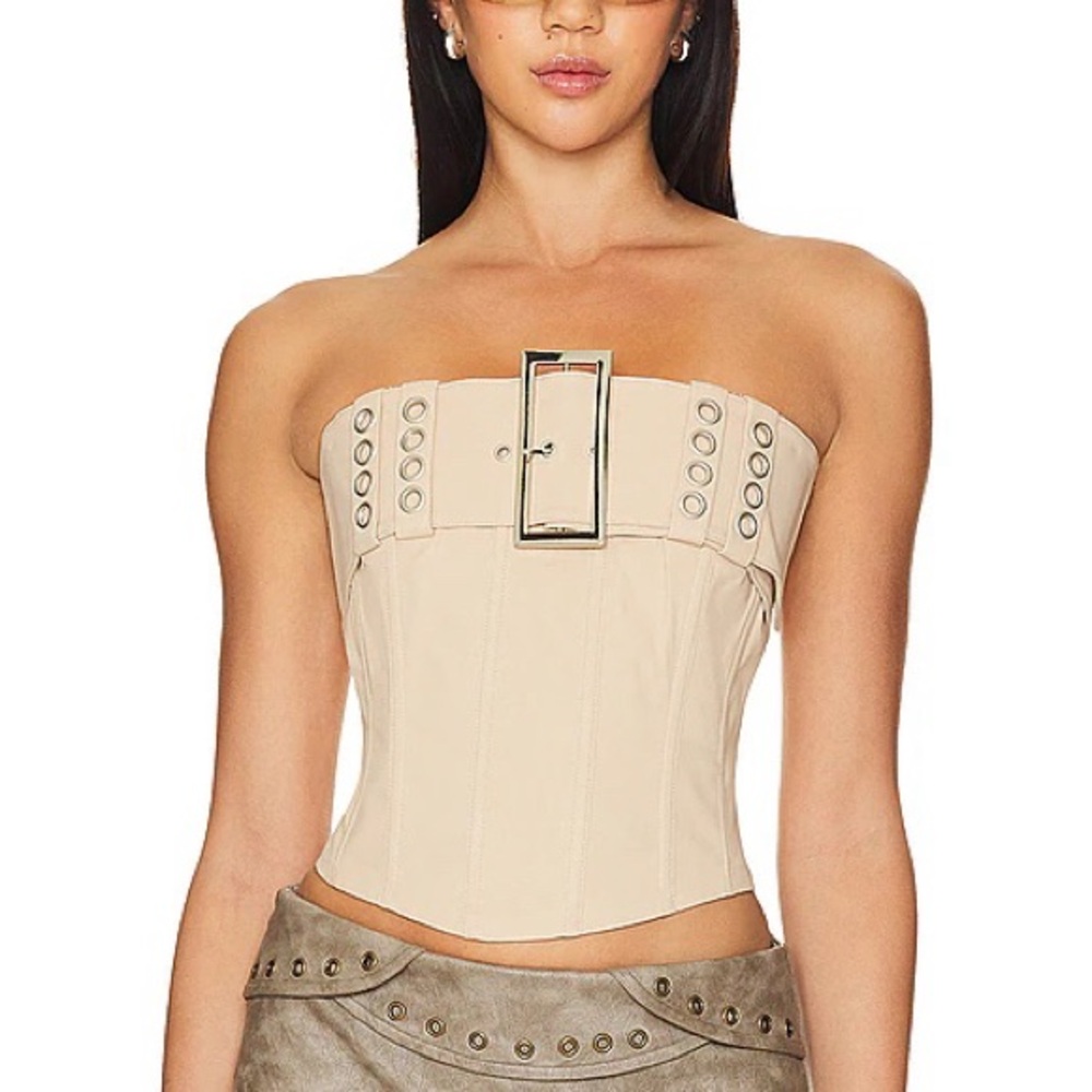 By.DYLN Kayla Bodice in Tan Size L